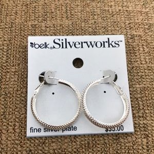 Silver hoops